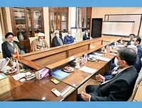 جلسه مهندس ضرغامی با رئیس سازمان اوقاف